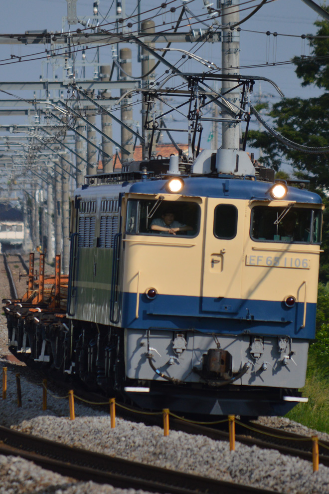 【JR東】EF65-1106牽引 高崎工臨運転を岡部～本庄間で撮影した写真
