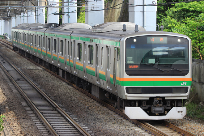 【JR東】E231系U118編成 国府津へ回送を西大井～武蔵小杉間で撮影した写真