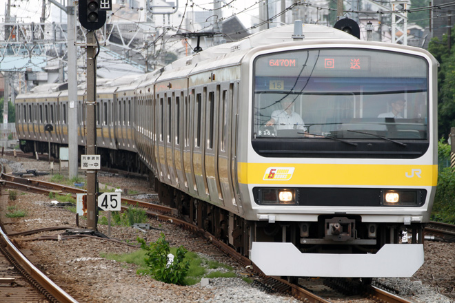 【JR東】E231系B15編成が東京総合車両センター入場を中野駅で撮影した写真