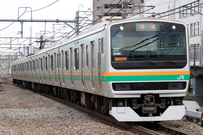 【JR東】E231系U118編成が国府津から返却回送されるの拡大写真