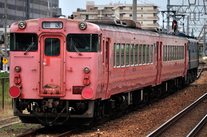 【JR西】キハ48 配給輸送を西宮駅で撮影した写真