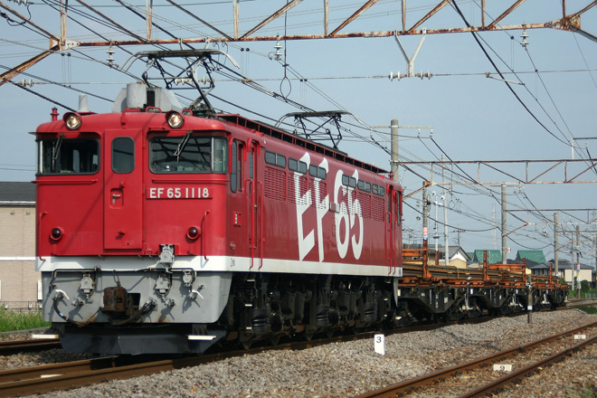 【JR東】EF65-1118牽引 新津工臨運転を熊谷～籠原間で撮影した写真