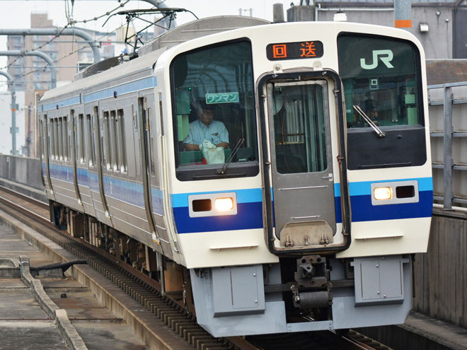 【JR西】213系C09編成 吹田総合車両所本所出場を加古川駅で撮影した写真