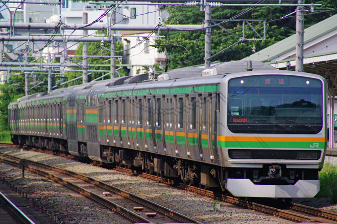 【JR東】E231系ヤマU538編成 東京総合車両センター入場を原宿駅で撮影した写真