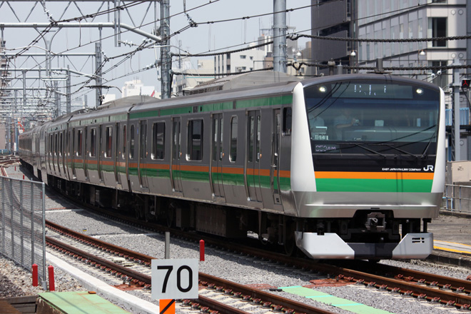 【JR東】上野東京ライン 乗務員訓練開始を秋葉原駅で撮影した写真