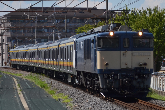 【JR東】南武線E233系N1編成配給輸送を行田駅で撮影した写真