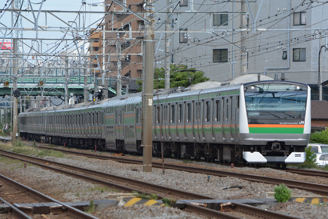 【JR東】E233系3000番代コツ車に小変化を辻堂～茅ヶ崎間で撮影した写真
