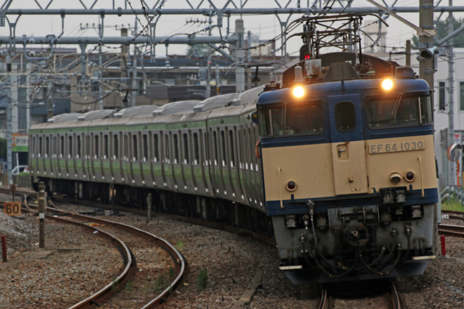 【JR東】E231系トウ520編成(7両）が東京総合車両センターへを宮原駅で撮影した写真