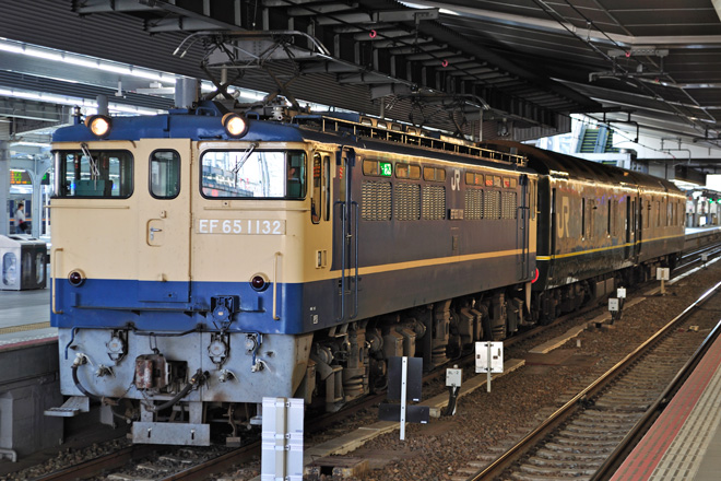 【JR西】スロネ25-502・カニ24-12　台車交換後試運転の拡大写真