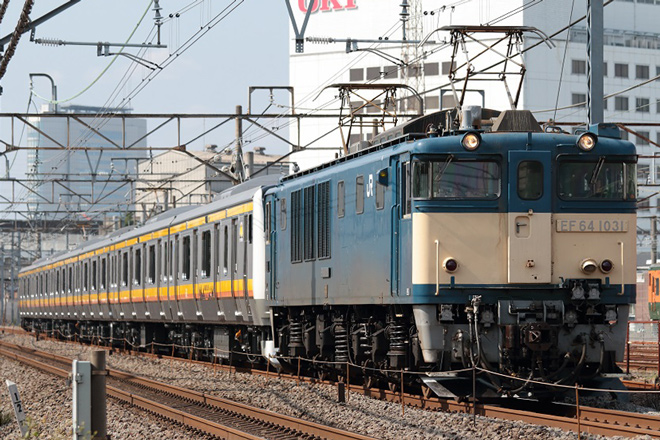 【JR東】E233系8000番代N6編成配給輸送の拡大写真