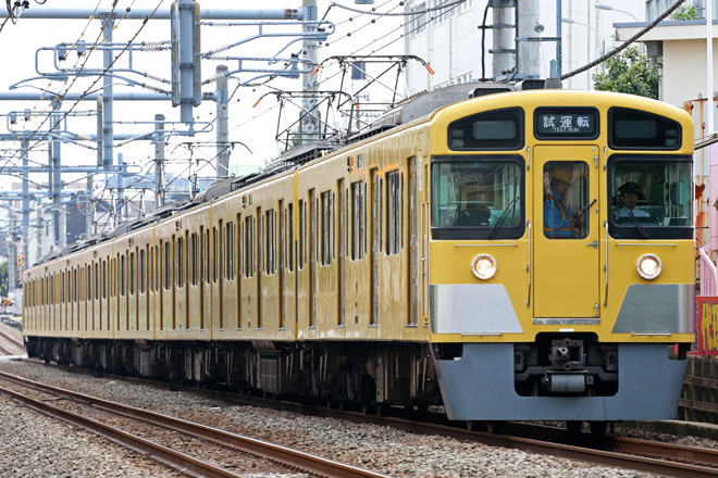 【西武】新2000系2089F試運転を東長崎～江古田間で撮影した写真