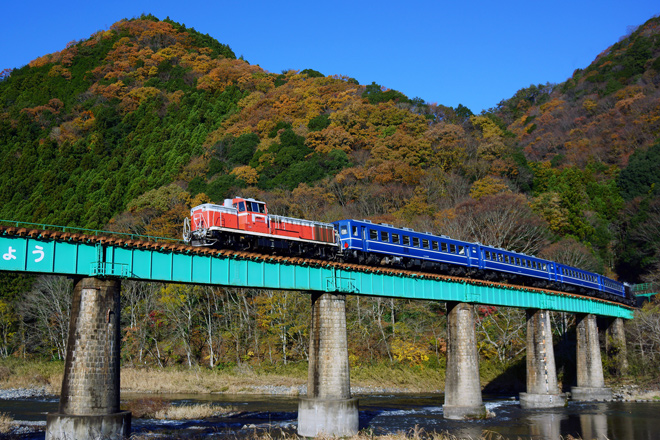 【JR東】DL/SL奥久慈清流ライン号試運転を袋田～上小川間で撮影した写真