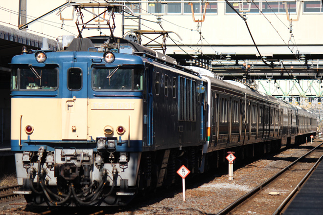【JR東】211系C16編成(10両編成最後）長野配給輸送を高崎駅で撮影した写真