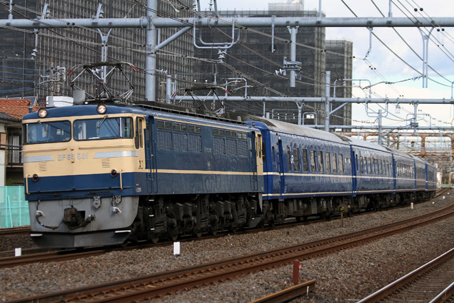 【JR東】EF65-501＋24系 特急富士で行く伊豆の旅 試運転の拡大写真