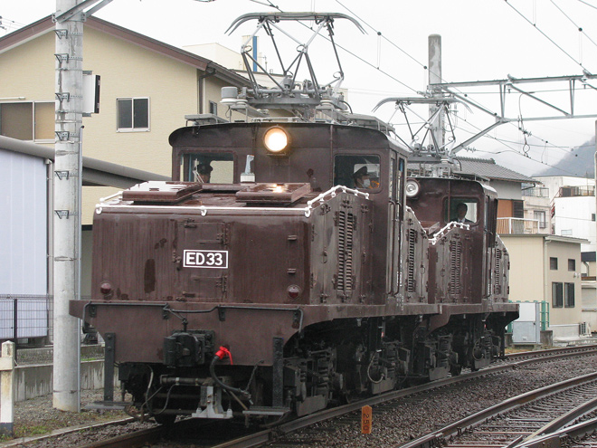 【伊豆箱】『ED32＋ED33』ED重連運行を修善寺駅で撮影した写真