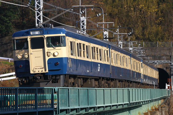 【JR東】115系トタM11/M5編成廃車回送を塩崎～韮崎間で撮影した写真