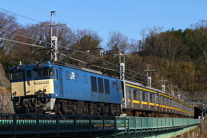 【JR東】205系ナハ47編成配給輸送を塩崎～韮崎間で撮影した写真