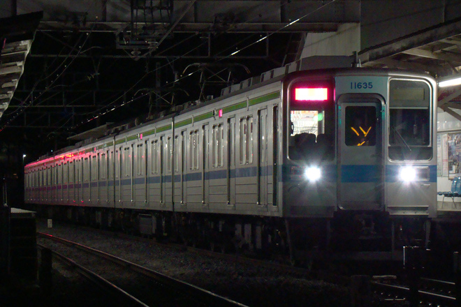 【東武】10030系11635F臨時回送を愛宕駅で撮影した写真