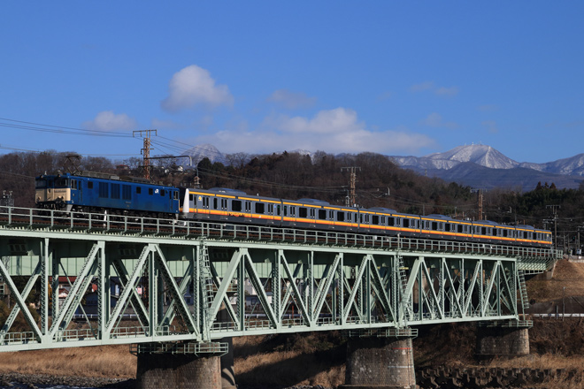 【JR東】E233系8000番台N12編成配給輸送実施を敷島～渋川間で撮影した写真