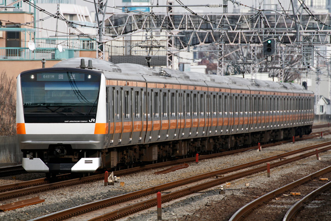 【JR東】E233系トタT17編成東京総合車両センター出場を西荻窪駅で撮影した写真