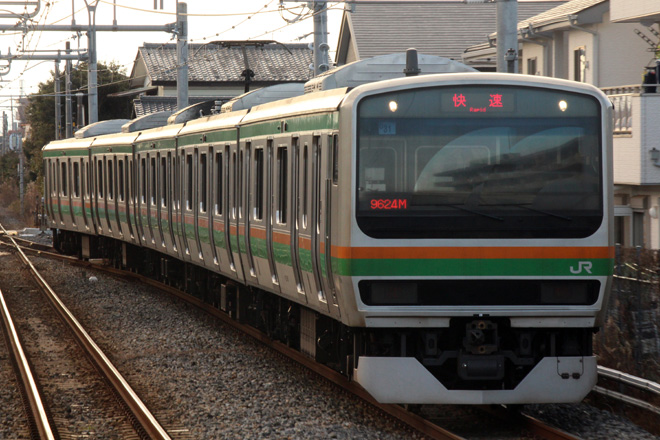 【JR東】E231系小山車使用「おさんぽ川越号」運転を西大宮駅で撮影した写真