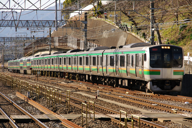 【JR東】E217系コツF-03編成東京総合車両センター入場を国府津駅で撮影した写真