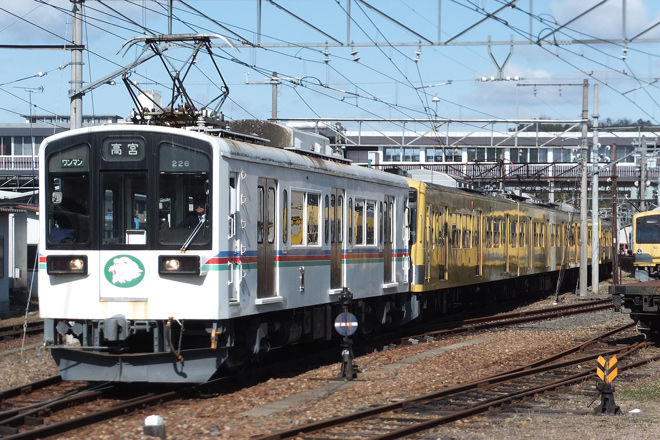 【近江】3000系3007Fが高宮に回送されるを彦根駅付近で撮影した写真