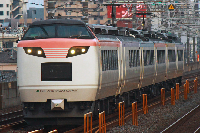 【JR東】特急勝浦ビッグひな祭り号運転を下総中山駅で撮影した写真