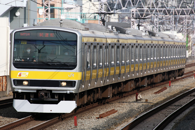【JR東】E231系ミツB22編成が7両で出場試運転を西荻窪駅で撮影した写真