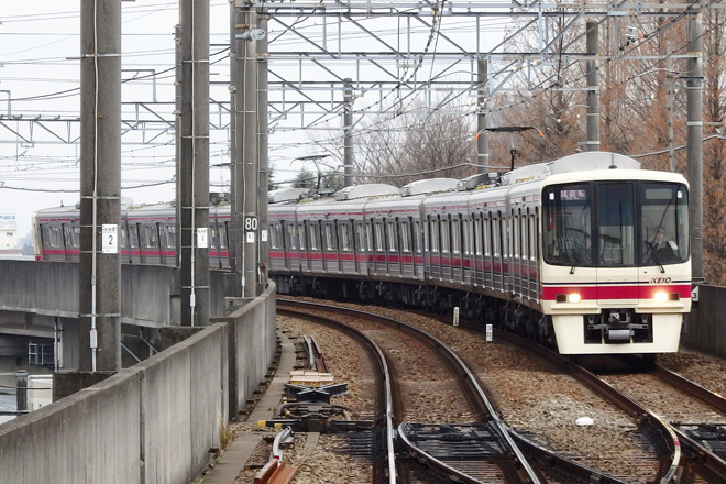 【京王】8000系8728F試運転を橋本駅で撮影した写真