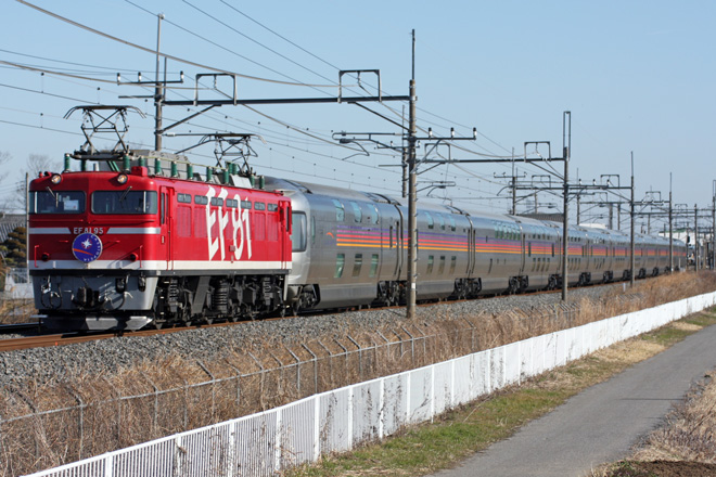 【JR東】EF81-95牽引のカシオペアの拡大写真
