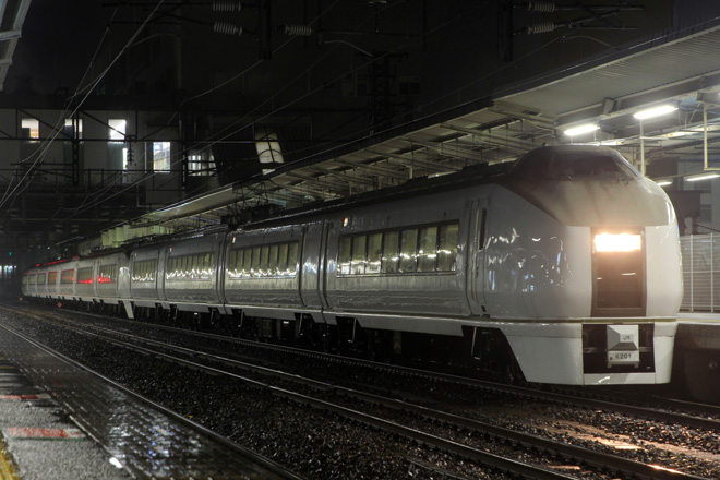 【JR東】651系「フレッシュひたち」代走終了を土浦駅で撮影した写真