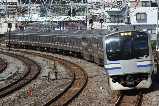 【JR東】E217系クラY20編成東京総合車両センター出場を戸塚～大船間で撮影した写真