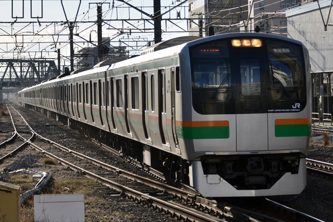 【JR東】E217系東海道線から撤退を藤沢駅で撮影した写真
