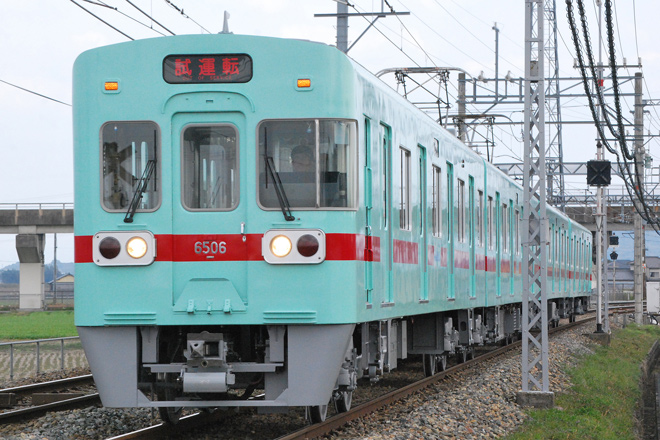 【西鉄】6000形6006F出場試運転を筑紫～津古間で撮影した写真