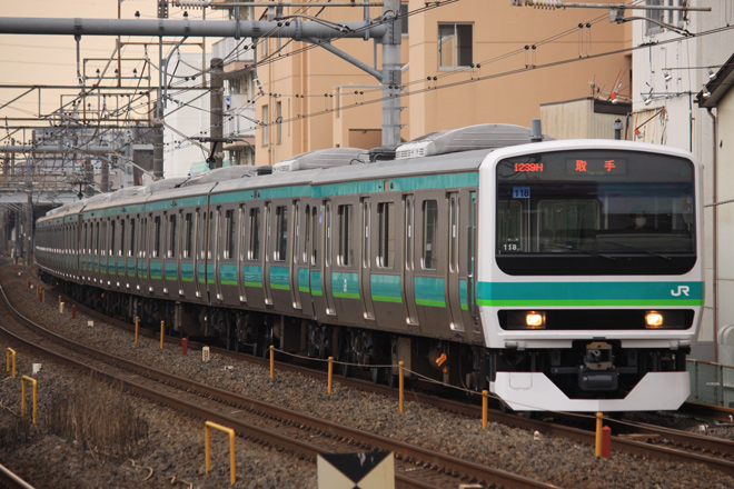 【JR東】E231系マト118/119編成営業運転開始を新松戸駅で撮影した写真