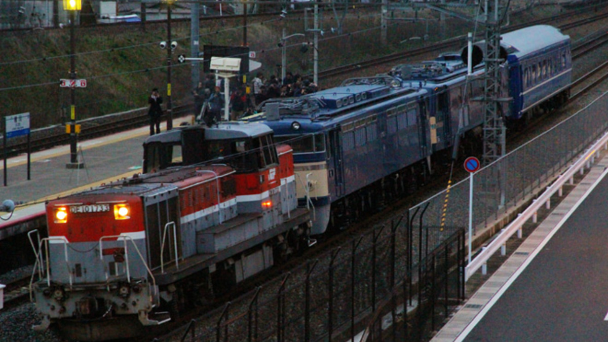 JR西】EF65-1・EF58-150・オロネ24-4 梅小路へ輸送 |2nd-train