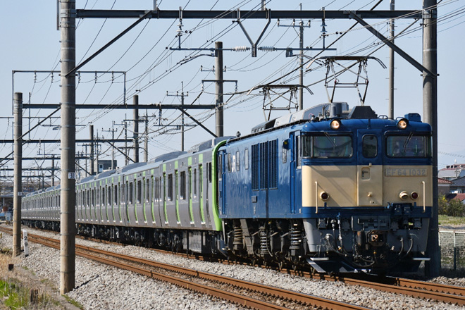 【JR東】E235系トウ01編成 大崎へ配給輸送を行田～吹上間で撮影した写真