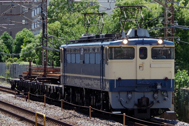【JR東】EF65-1115牽引 大宮操工臨運転を北松戸駅で撮影した写真