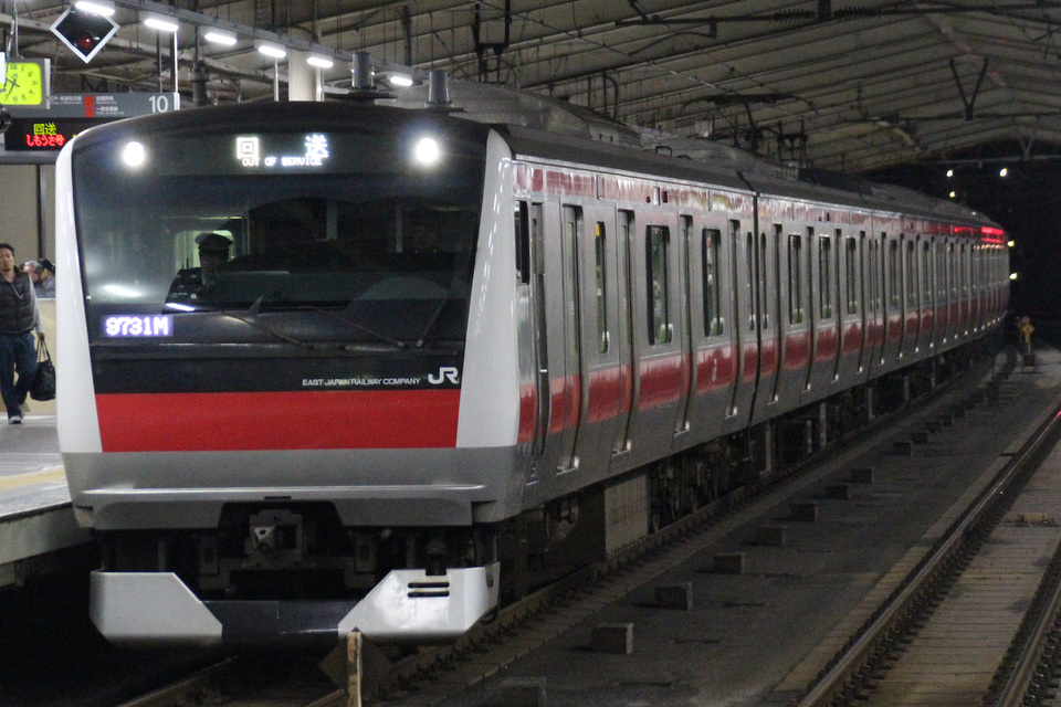 【JR東】E233系ケヨ507編成川越車両センターから返却回送の拡大写真