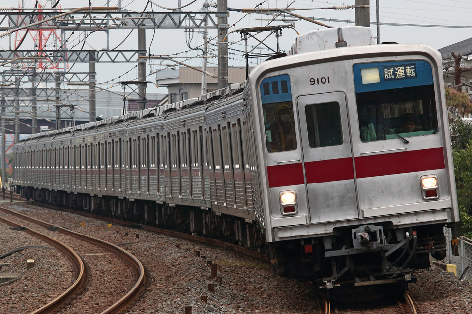 【東武】9000系9101F試運転の拡大写真