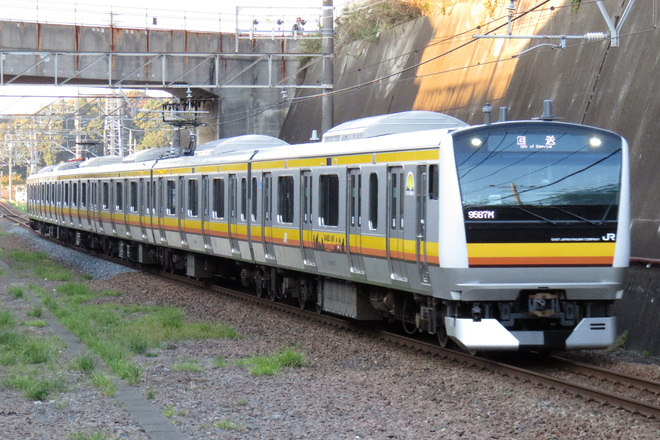【JR東】 E233系 ナハN25編成 京葉車両センターへ回送を船橋法典駅で撮影した写真