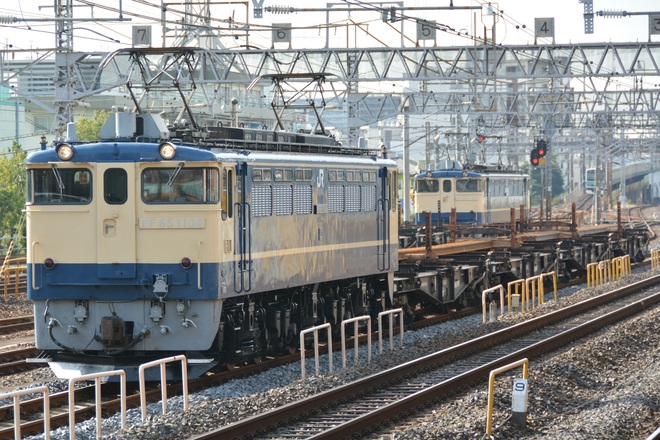 【JR東】EF65-1104牽引 高崎操工臨運転を金町駅で撮影した写真