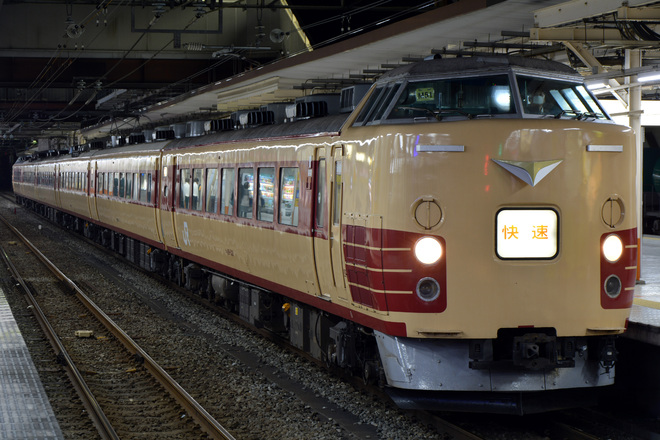 【JR東】189系M51編成使用 富士山マラソンに伴う臨時列車を八王子駅で撮影した写真