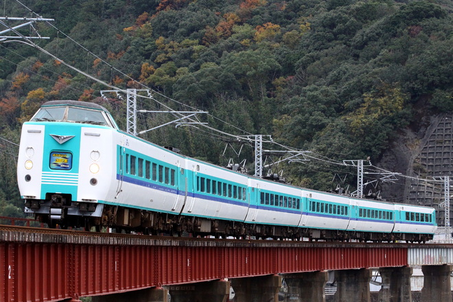 【JR西】「ありがとう381系きのくに線の旅」運転を紀伊田原～古座間で撮影した写真