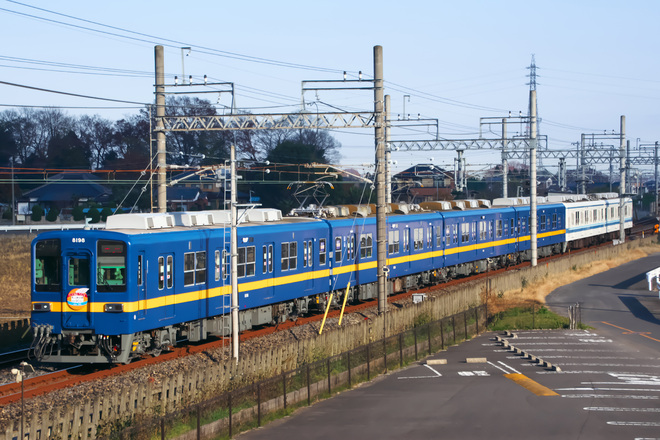 【東武】8000系8198F 返却回送を南栗橋～幸手間で撮影した写真