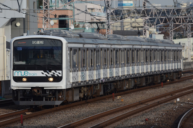 【JR東】209系『MUE-Train』中央快速線試運転を西荻窪駅で撮影した写真