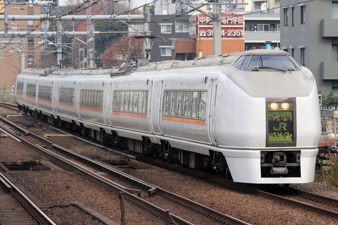【JR東】651系OM202編成 試運転を高田馬場駅で撮影した写真