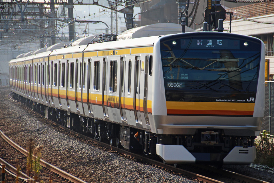 【JR東】E233系ナハN34編成 性能確認試運転の拡大写真