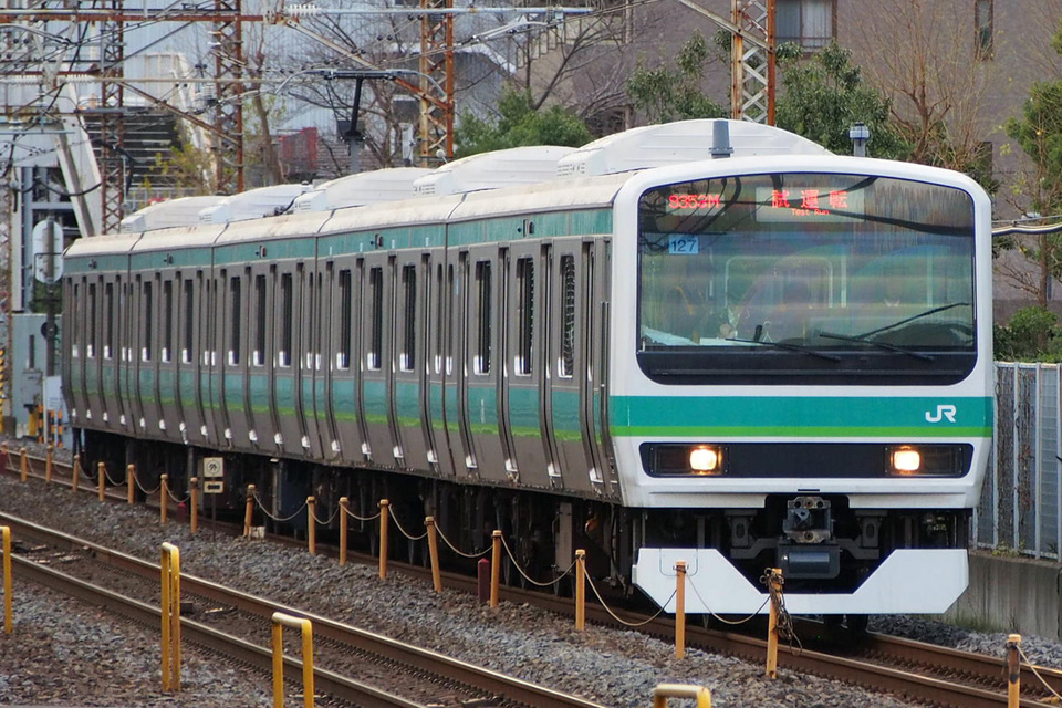 【JR東】E231系マト127編成 常磐線内試運転の拡大写真